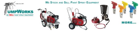 Pumpworks Stocks and Sells Paint Spray Equipment