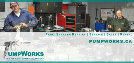 Pumpworks repairs, sells and rents paint sprayers and OEM accessories